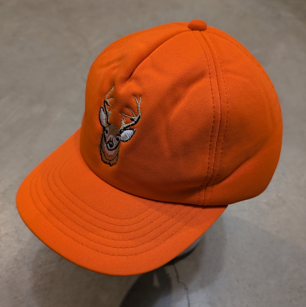VTG Winchester Orange Cap Snap Back Unisex Deer Embroidered